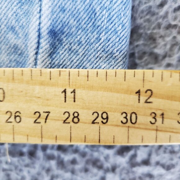 Levis Shorts Womens 28 Blue High-Waisted 501 Denim Cut Off Jorts - Picture 8 of 12